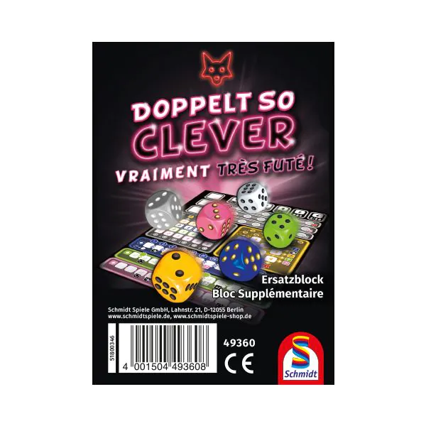 Schmidt Spiele Doppelt so Clever - Ersatzblock (75 Blatt) Letzter Tag