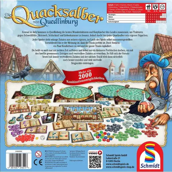 Schmidt Spiele Die Quacksalber von Quedlinburg Kostenloser Versand international