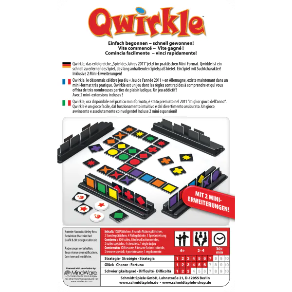 Schmidt Spiele Qwirkle (Bring-mich-mit) Im Verkauf