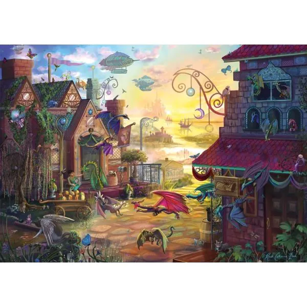 Schmidt Spiele Rose Cat Khan: Drachenpost, 1.000 Teile Puzzle Günstiger Verkauf