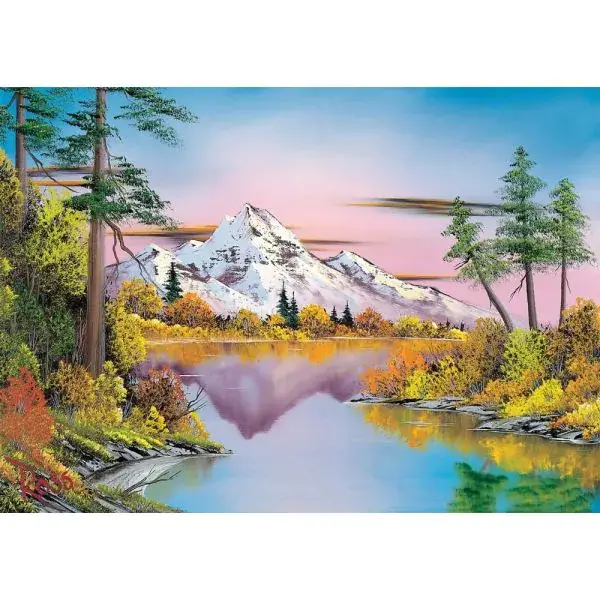 Schmidt Spiele Bob Ross: Spiegelungen, 1.000 Teile Puzzle Sonderangebot
