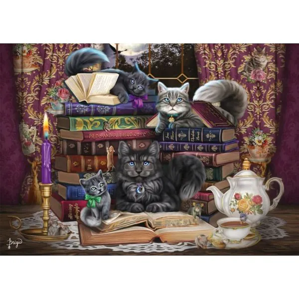 Schmidt Spiele Brigid Ashwood: Märchenstunde mit Katzen, 1.000 Teile Puzzle Rabatt