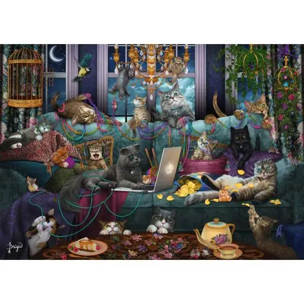 Schmidt Spiele Brigid Ashwood: Katzen in Quarantäne, 1.000 Teile Puzzle Versandkostenfrei