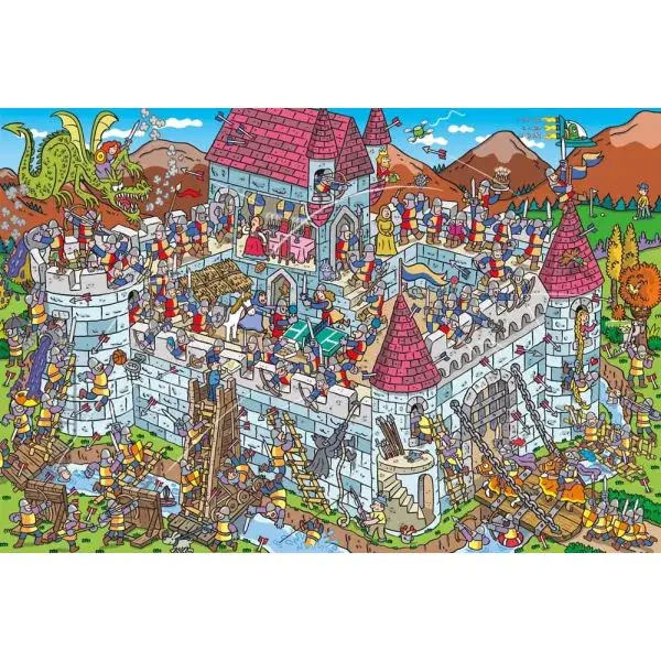 Schmidt Spiele Blick in die Ritterburg, 200 Teile Kinderpuzzle Großer Ausverkauf