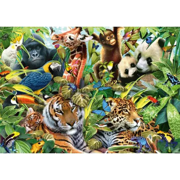 Schmidt Spiele Kunterbunte Tierwelt, 1.500 Teile Puzzle Preisnachlass