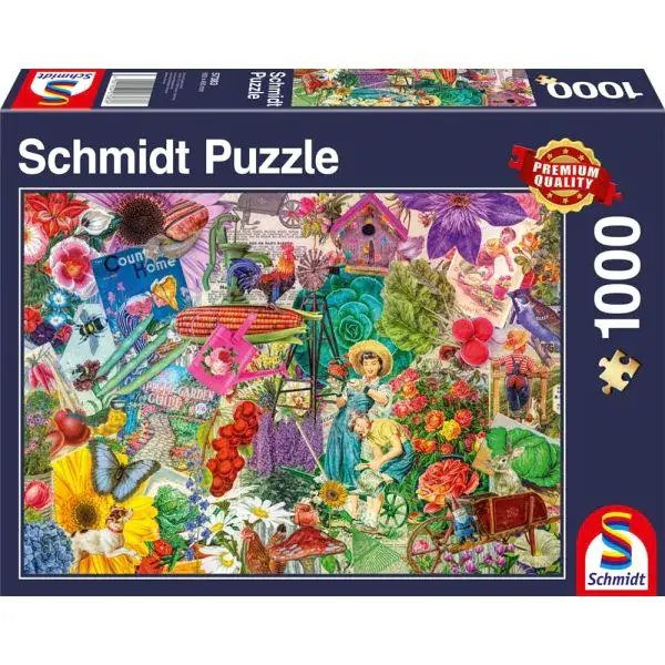 Schmidt Spiele Happy Gardening, 1.000 Teile Puzzle Cyber Monday