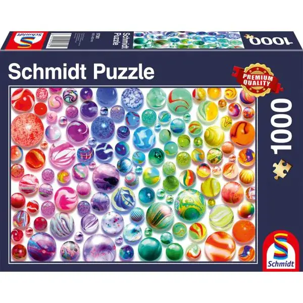 Schmidt Spiele Regenbogen-Murmeln, 1.000 Teile Puzzle