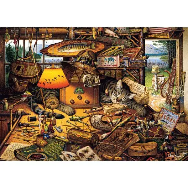 Schmidt Spiele Charles Wysocki: Max in den Adirondack Mountains, 1.000 Teile Puzzle Zeitlich begrenztes Angebot