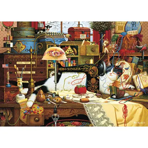 Schmidt Spiele Charles Wysocki: Maggie, die Chaotin, 1.000 Teile Puzzle Exklusive Angebote