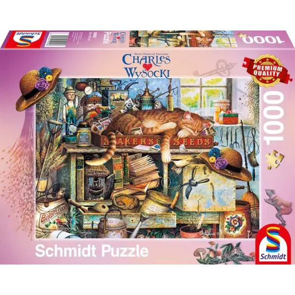 Schmidt Spiele Charles Wysocki: Remington, der Gärtner, 1.000 Teile Puzzle Blitzangebot