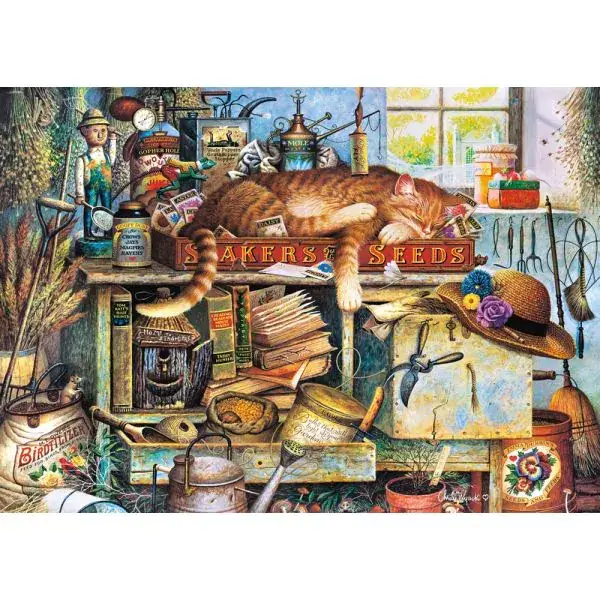 Schmidt Spiele Charles Wysocki: Remington, der Gärtner, 1.000 Teile Puzzle Blitzangebot