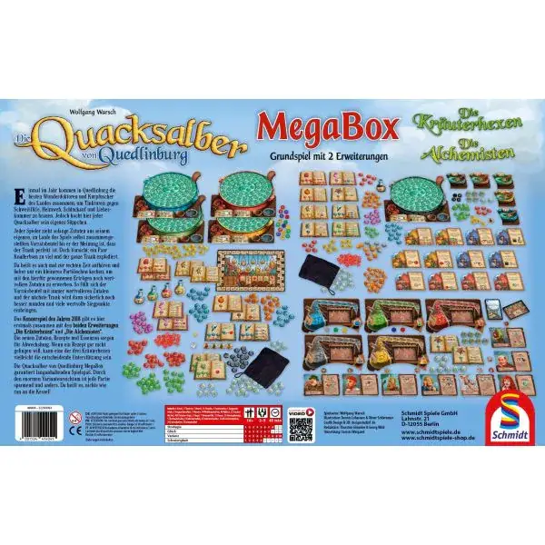 Schmidt Spiele Mega Box: Die Quacksalber von Quedlinburg (Grundspiel + 2 Erweiterungen) Tägliche Deals