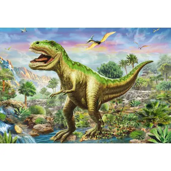 Schmidt Spiele Abenteuer mit den Dinosauriern, 3x48-teiliges Kinderpuzzle Tiefpreis