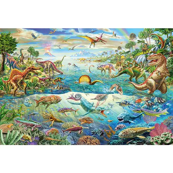 Schmidt Spiele Entdecke die Dinosaurier, 200 Teile Kinderpuzzle Wochenangebot
