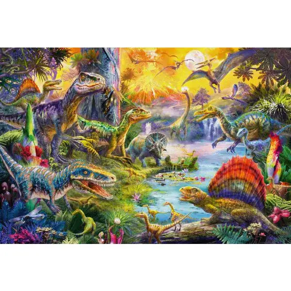 Schmidt Spiele Dinosaurier, 60 Teile Kinderpuzzle mit Add-on (Dinosaurier-Figuren-Set) Kostenlose Rückgabe