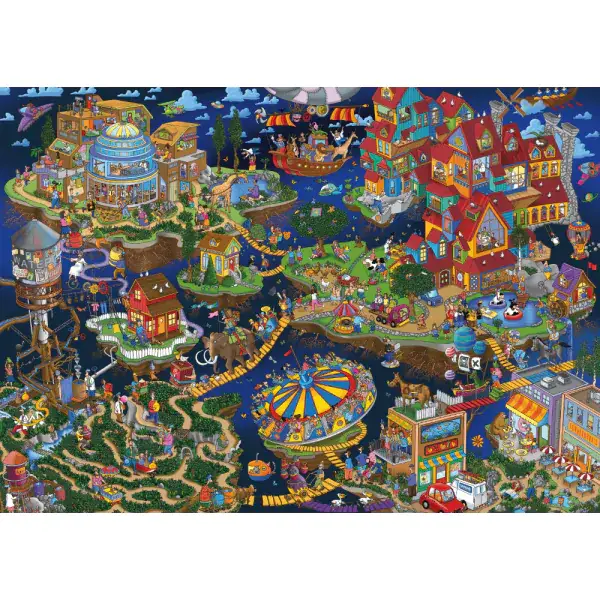 Schmidt Spiele Steve Skelton: Verrückte Welt, 1.000 Teile Puzzle Letzter Tag