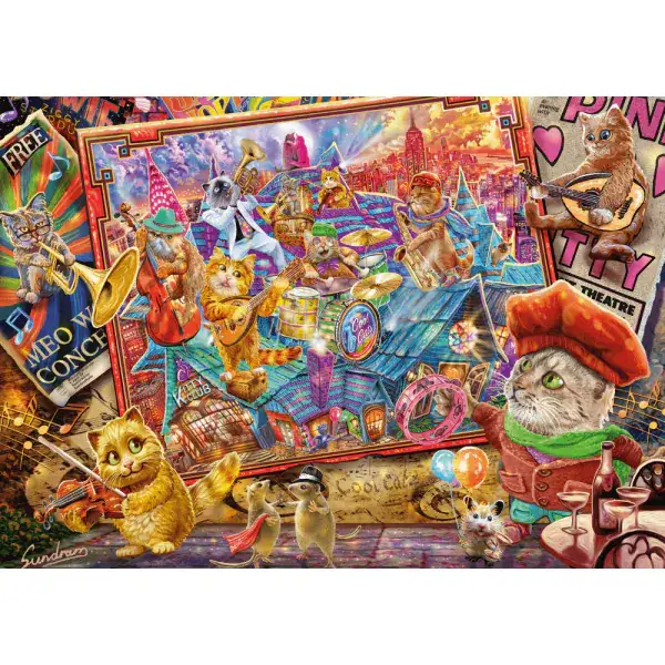 Schmidt Spiele Steve Sundram: Katzenmanie, 1.000 Teile Puzzle Bis zu 55% Rabatt