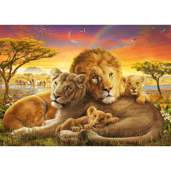 Schmidt Spiele Kuschelnde Löwenfamilie, 1.000 Teile Puzzle Black Friday Preise