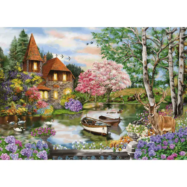 Schmidt Spiele Haus am See, 1.000 Teile Puzzle zollfrei
