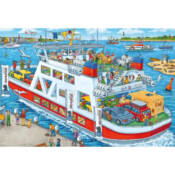 Schmidt Spiele Wo ist das kleine Segelboot? 3x24 Teile Kinderpuzzle Rabatte dieses Monats