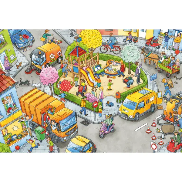 Schmidt Spiele Wo ist das blaue Auto? 3x24 Teile Kinderpuzzle Online