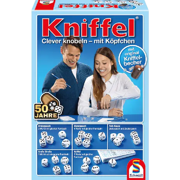 Schmidt Spiele Kniffel® mit original Kniffelbecher Valentinstagsangebot