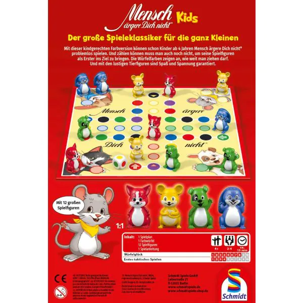 Schmidt Spiele Meine Lieblingsspiele: Mensch ärgere Dich nicht® Kids (mit 3D-Spielfiguren) Große Rabatte