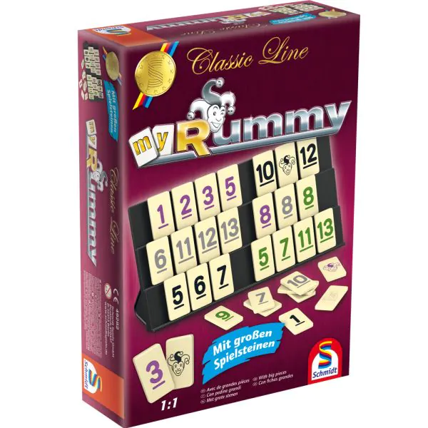 Schmidt Spiele MyRummy® mit großen Spielfiguren Räumungsverkauf