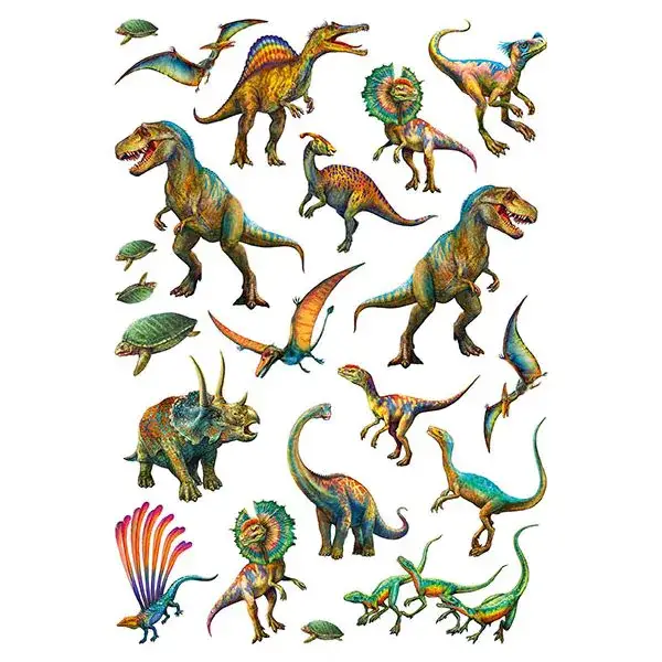 Schmidt Spiele Wilde Dinos, 150 Teile Kinderpuzzle mit Add-on (Tattoos Dinosaurier) Bis zu 60% Rabatt