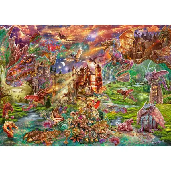 Schmidt Spiele Steve Sundram: Der Schatz der Drachen, 2.000 Teile Puzzle Nur für heute