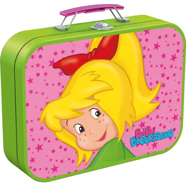 Schmidt Spiele Puzzle-Box: Bibi Blocksberg im Metallkoffer mit 4 Kinderpuzzles mit 4 Kinderpuzzle (2 x 60 Teile & 2 x 100 Teile) Vierteljährliche Förderung