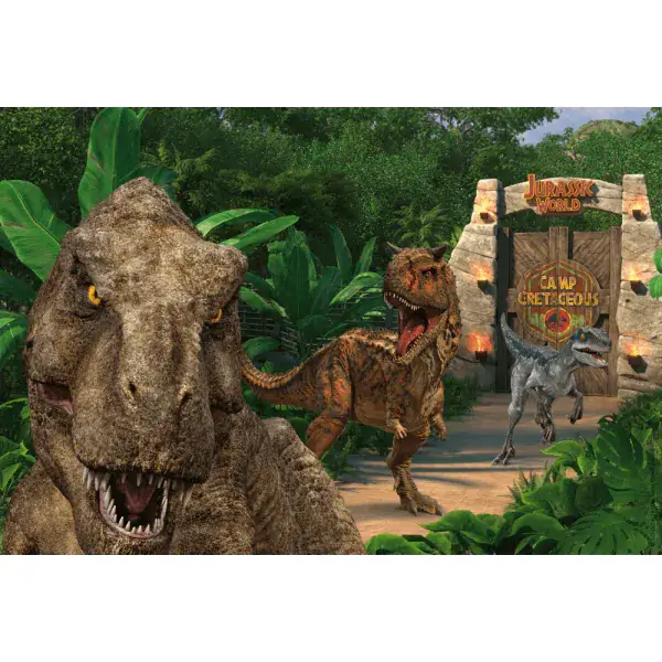 Schmidt Spiele Jurassic World: Camp Cretaceous - Abenteuer auf Isla Nublar, 3x48 Teile Kinderpuzzle Im Verkauf