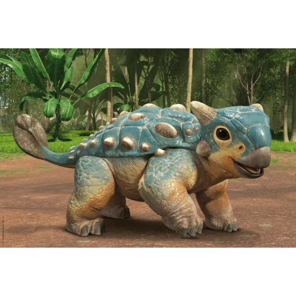 Schmidt Spiele Jurassic World: Camp Cretaceous - Der Ankylosaurus Bumpy, 60 Teile Kinderpuzzle zollfrei