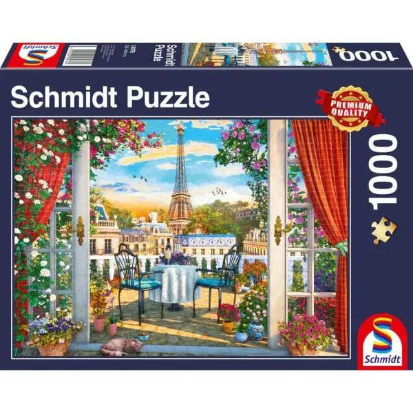 Schmidt Spiele Terrasse in Paris, 1.000 Teile Puzzle im Angebot