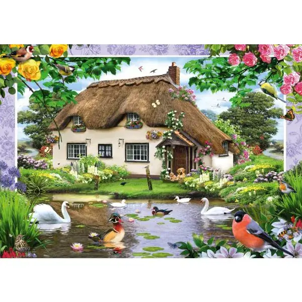 Schmidt Spiele Romantisches Landhaus, 500 Teile Puzzle Fabrikverkauf