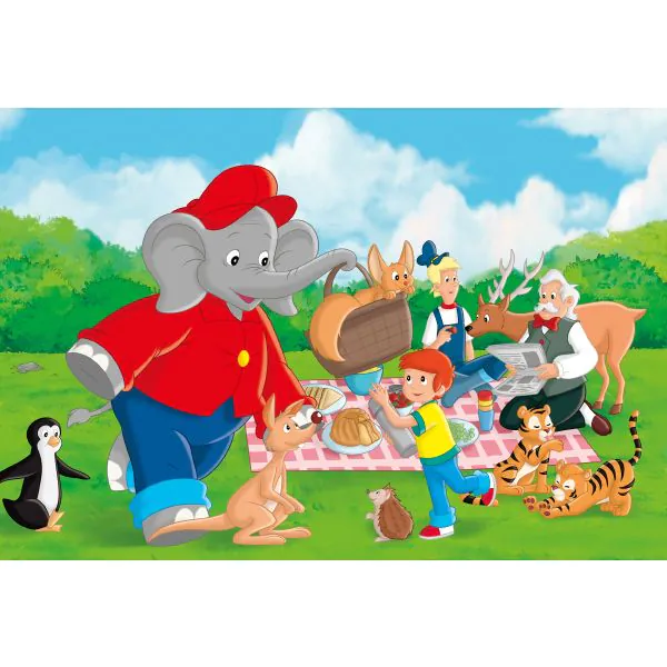 Schmidt Spiele Benjamin Blümchen: Im Zoo, 3x24-teiliges Kinderpuzzle Versandkostenfrei