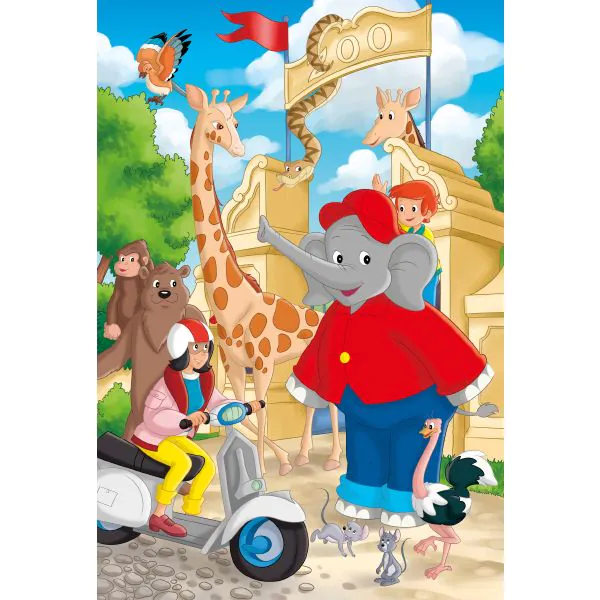 Schmidt Spiele Benjamin Blümchen: Im Zoo, 3x24-teiliges Kinderpuzzle Versandkostenfrei