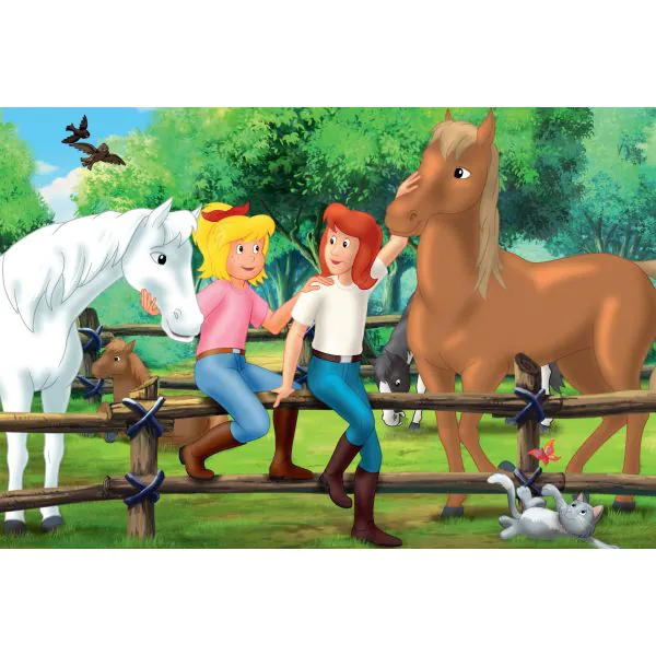 Schmidt Spiele Bibi & Tina: Puzzle-Box im Metallkoffer mit 4 Kinderpuzzles (2 x 100 und 2 x 150 Teile) Großer Ausverkauf