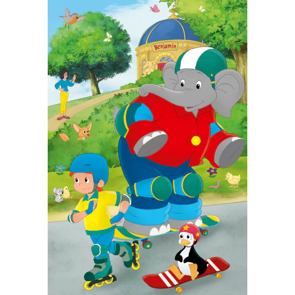Schmidt Spiele Benjamin Blümchen: Sport und Spiel mit Törööö!, 3x48 Teile Kinderpuzzle Online Shopping