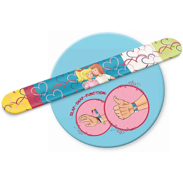 Schmidt Spiele Bibi & Tina: Pferdeglück, 100 Teile Kinderpuzzle mit Add-on (inkl. Slap Snap Band bunt) Exklusivangebot