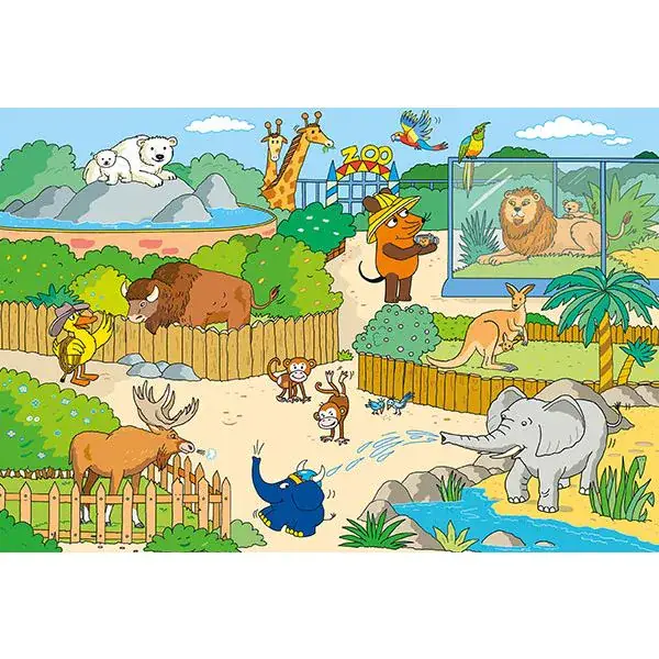 Schmidt Spiele Die Maus: im Zoo, 60 Teile Kinderpuzzle Cyber Monday
