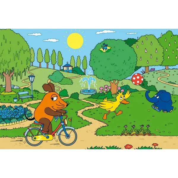 Schmidt Spiele Die Maus: Viel Spaß mit der Maus, 3x48-teiliges Kinderpuzzle Osterangebot