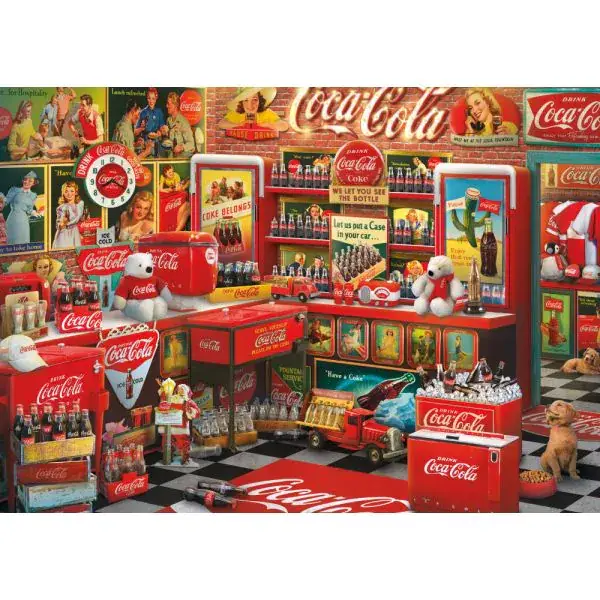 Schmidt Spiele Coca Cola: Nostalgie, 1.000 Teile Puzzle Lagerräumung