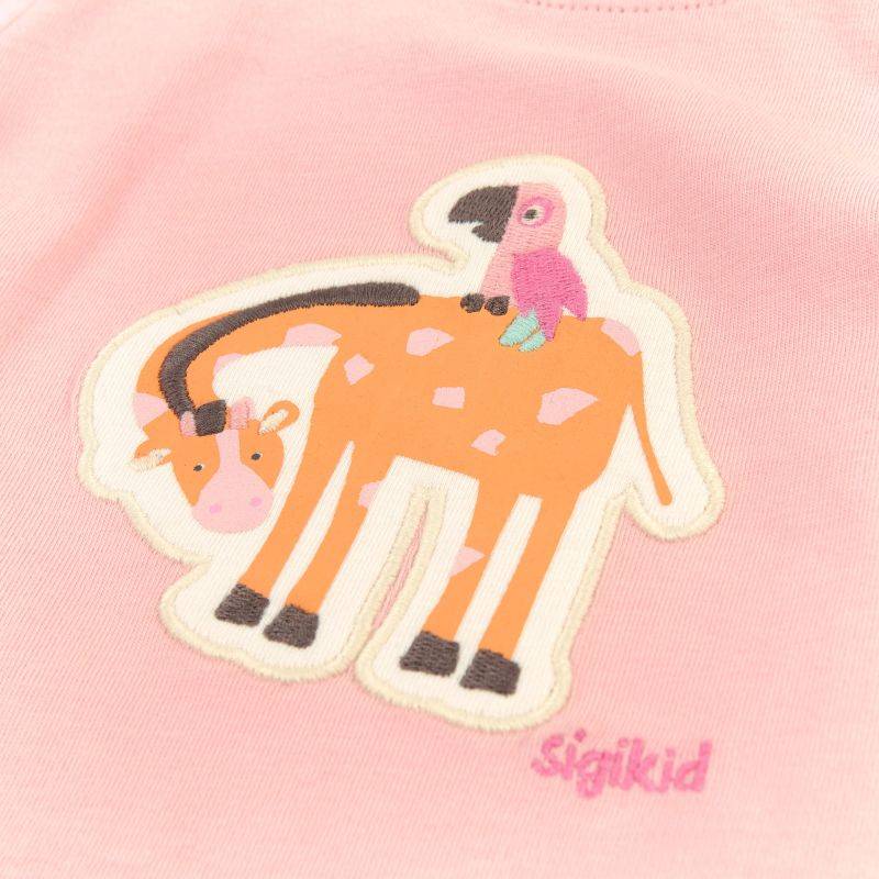 Sigikid Baby T-Shirt, zartrosa mit Giraffen Motiv Online Shopping