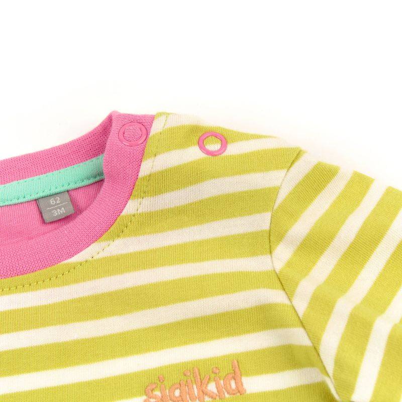 Sigikid Baby T-Shirt geringelt mit Krokodil Motiv Osterangebot