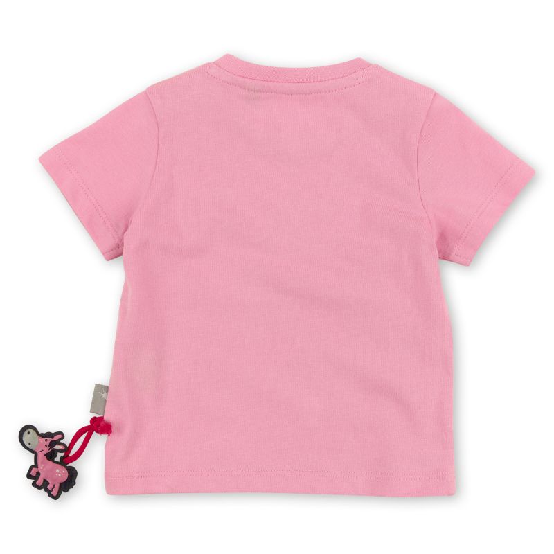 Sigikid Rosa Baby T-Shirt mit Herzchen Stickerei Vatertagsangebot