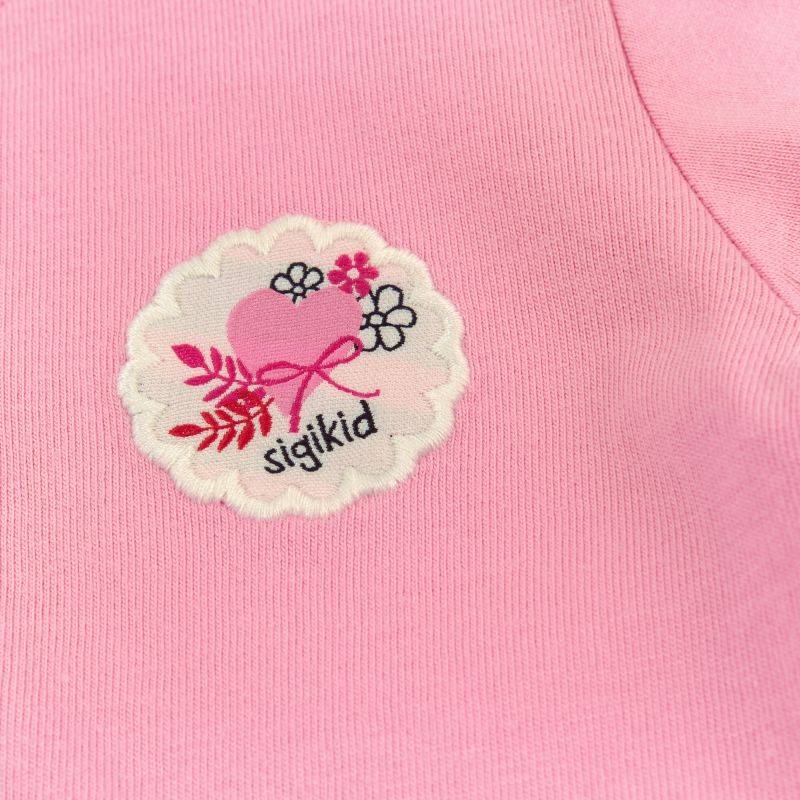 Sigikid Rosa Baby T-Shirt mit Herzchen Stickerei Vatertagsangebot