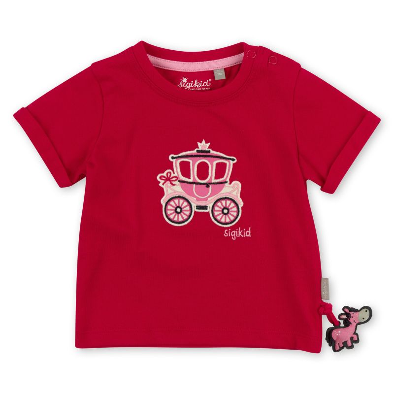 Sigikid Rotes Baby T-Shirt mit Märchenkutsche Motiv Valentinstagsangebot