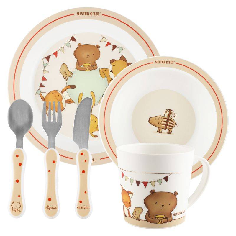Sigikid Kinder-Geschirr-Set Mister O'Lui, rPET Exklusive Angebote