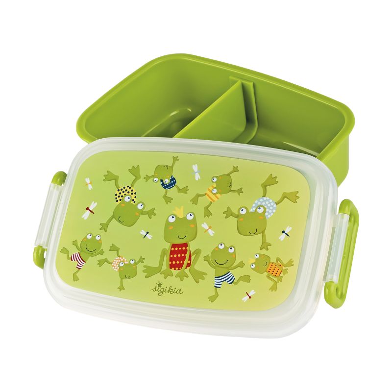Sigikid Kinder Set 400 ml Edelstahl-Trinkflasche und Brotbox, Frosch Zeitbegrenzte Promotion